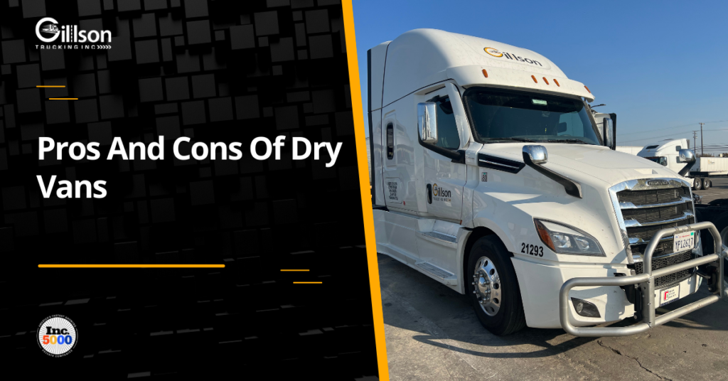 Pros and Cons of Dry Vans